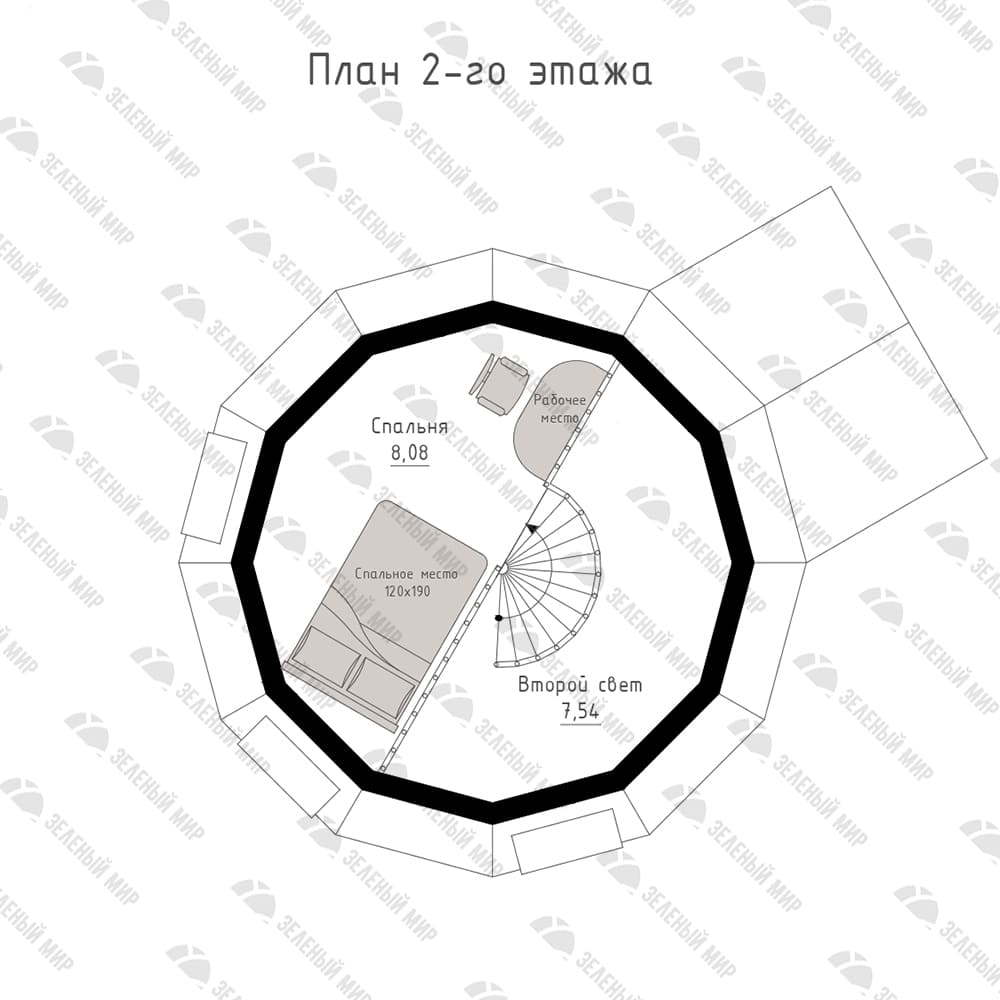 Каркас купольного дома D6H под ключ | Зеленый Мир